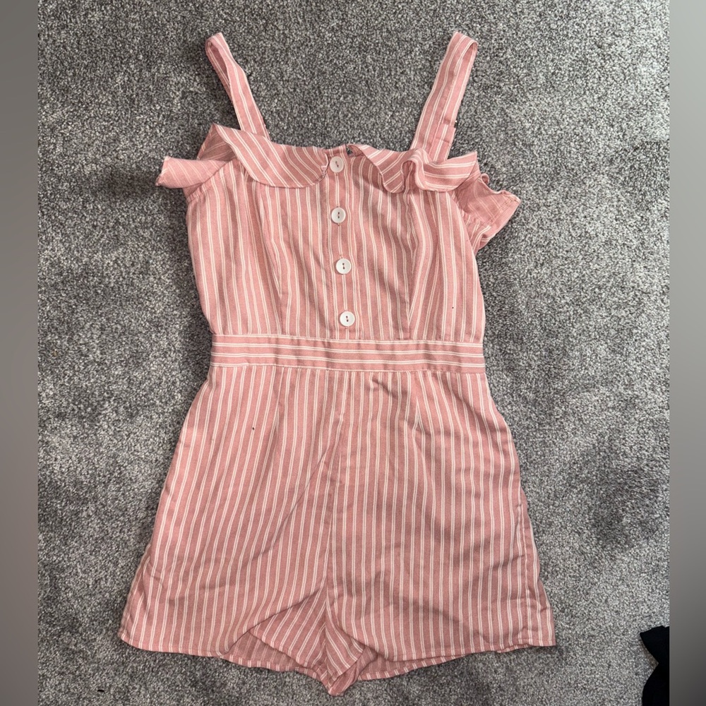 Main Strip Pink Striped Jumpsuit